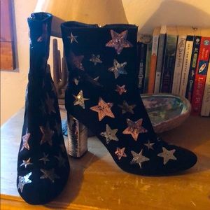 Fun sequin star booties